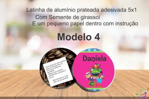 Latinha Semente Girassol-asterix