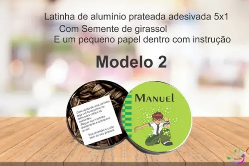 Latinha Semente Girassol-ben 10