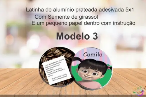 Latinha Semente Girassol-boo