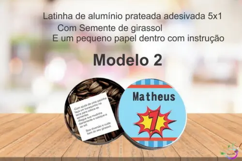 Latinha Semente Girassol-bomba