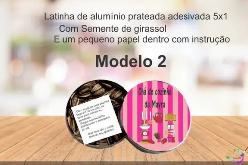 Latinha Semente Girassol-chá de Cozinha/panela
