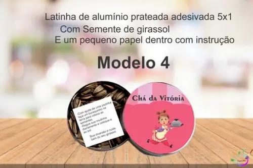 Latinha Semente Girassol-chá de Cozinha/panela