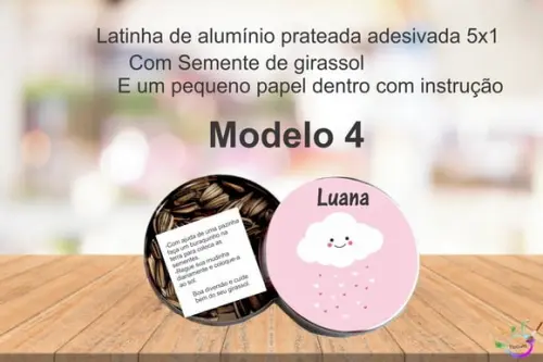 Latinha Semente Girassol-chuva de Amor