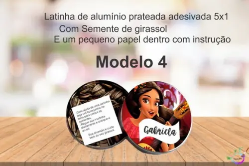Latinha Semente Girassol-elena de Avalor
