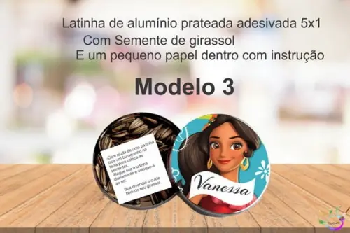 Latinha Semente Girassol-elena de Avalor