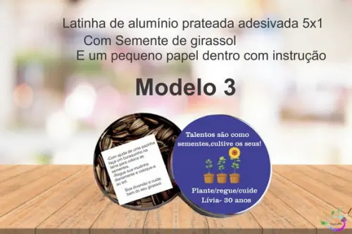 Latinha Semente Girassol-girassol