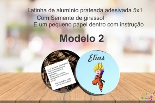 Latinha Semente Girassol-goku