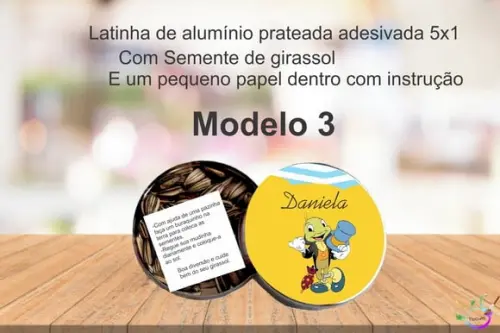 Latinha Semente Girassol-grilo Falante