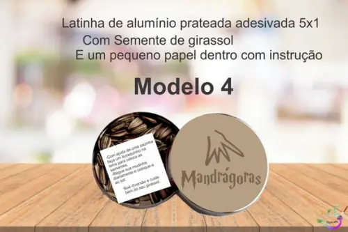 Latinha Semente Girassol-harry Potter-modelo 2