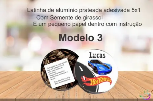 Latinha Semente Girassol-hot Whells