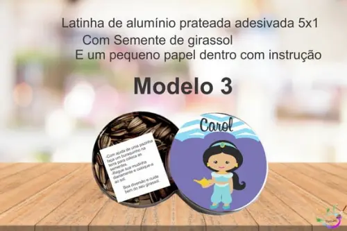 Latinha Semente Girassol-jasmine