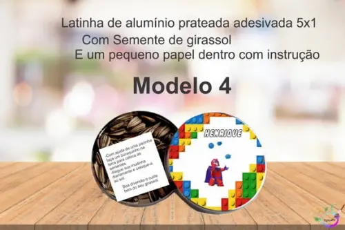 Latinha Semente Girassol-lego
