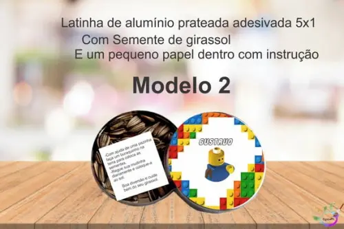 Latinha Semente Girassol-lego