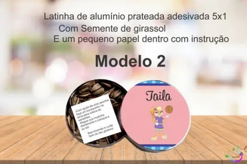 Latinha Semente Girassol-lola