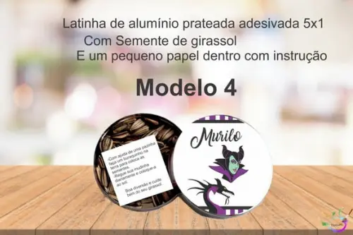 Latinha Semente Girassol-malévola