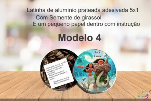 Latinha Semente Girassol-moana e Mauí