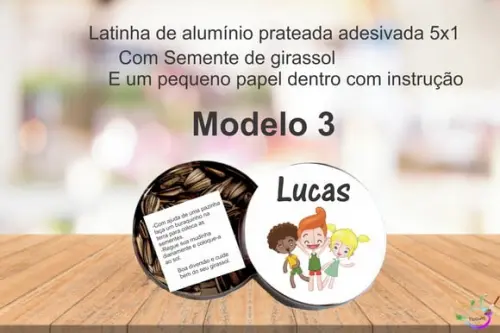 Latinha Semente Girassol-mundo Bita
