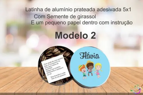 Latinha Semente Girassol-mundo Bita