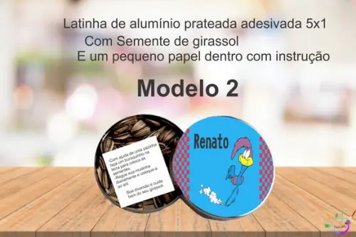 Latinha Semente Girassol-papaleguas
