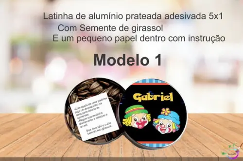 Latinha Semente Girassol-patatí Patatá