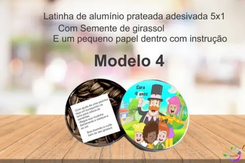 Latinha Semente Girassol-mundo Bita