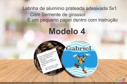 Latinha Semente Girassol-pateta