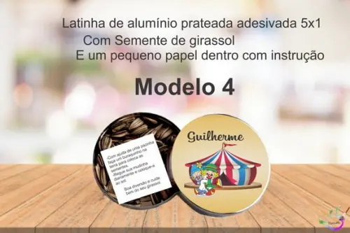 Latinha Semente Girassol-patatí Patatá
