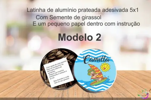 Latinha Semente Girassol-patatí Patatá