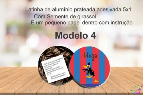 Latinha Semente Girassol-patolino
