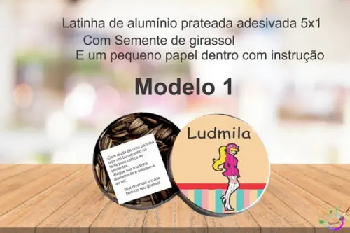 Latinha Semente Girassol-penelope Charmosa