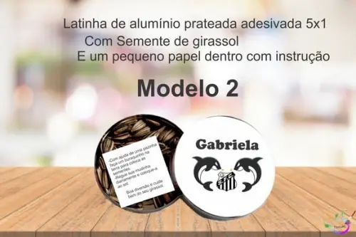 Latinha Semente Girassol-peixe