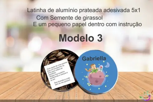 Latinha Semente Girassol-pequeno Príncipe
