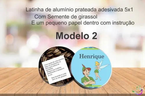 Latinha Semente Girassol-peter Pan
