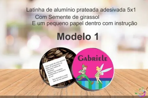 Latinha Semente Girassol-peter Pan