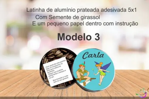 Latinha Semente Girassol-peter Pan