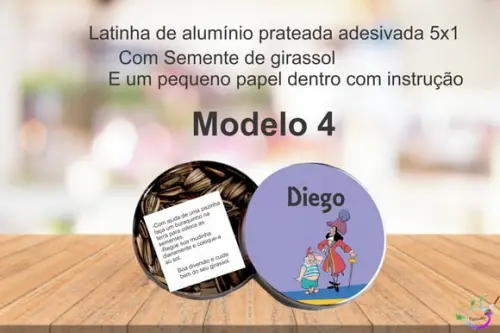 Latinha Semente Girassol-peter Pan