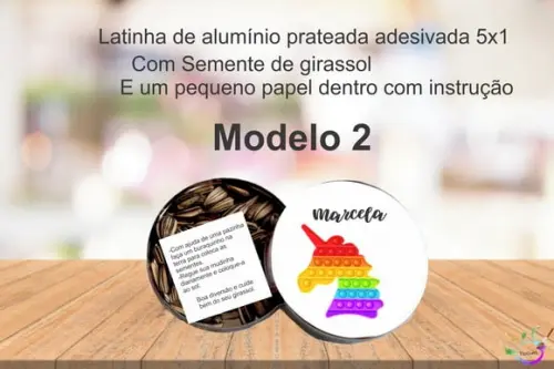 Latinha Semente Girassol-pop Fidget