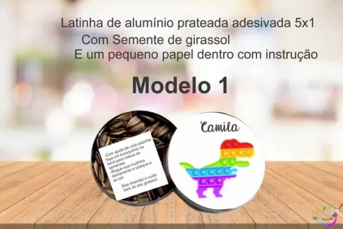 Latinha Semente Girassol-pop Fidget