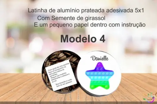 Latinha Semente Girassol-pop Fidget