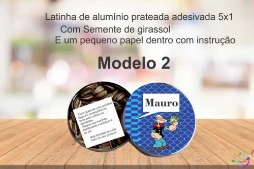 Latinha Semente Girassol-popai