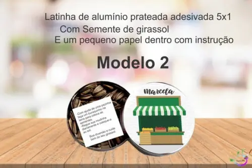 Latinha Semente Girassol-quitandinha