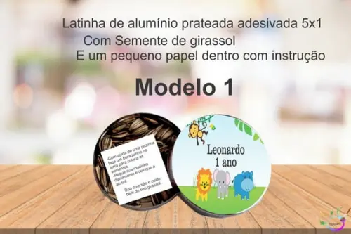 Latinha Semente Girassol-safari