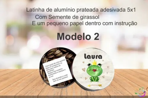 Latinha Semente Girassol-sapinho