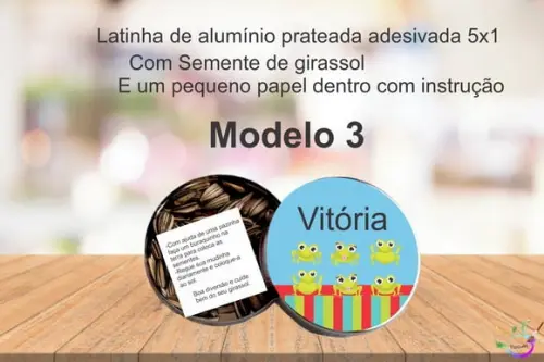 Latinha Semente Girassol-sapinho