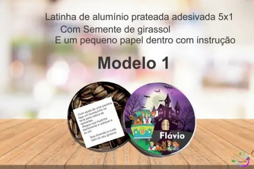 Latinha Semente Girassol-scooby Doo