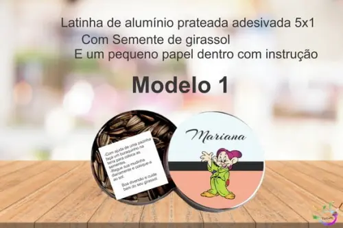 Latinha Semente Girassol-sete Anões