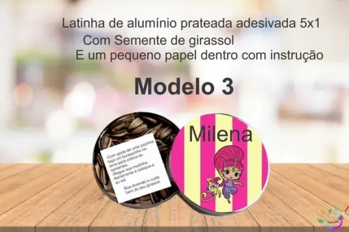 Latinha Semente Girassol-shimmer Shine