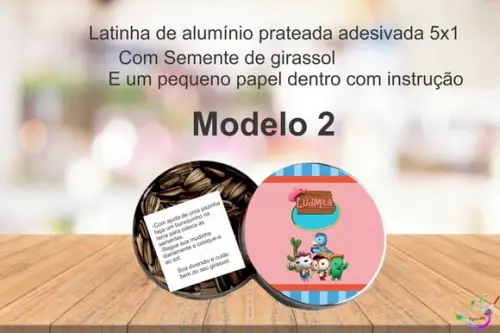 Latinha Semente Girassol-sheriff Calie do Oeste