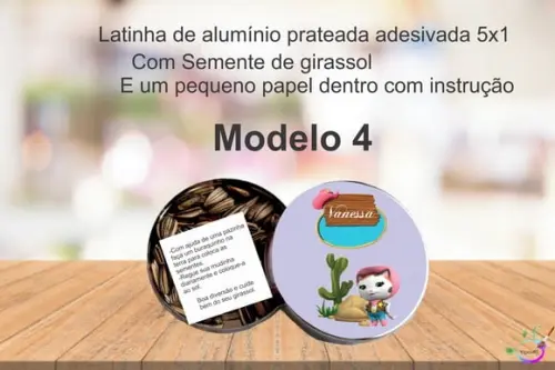 Latinha Semente Girassol-sheriff Calie do Oeste