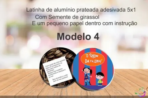 Latinha Semente Girassol-show da Luna